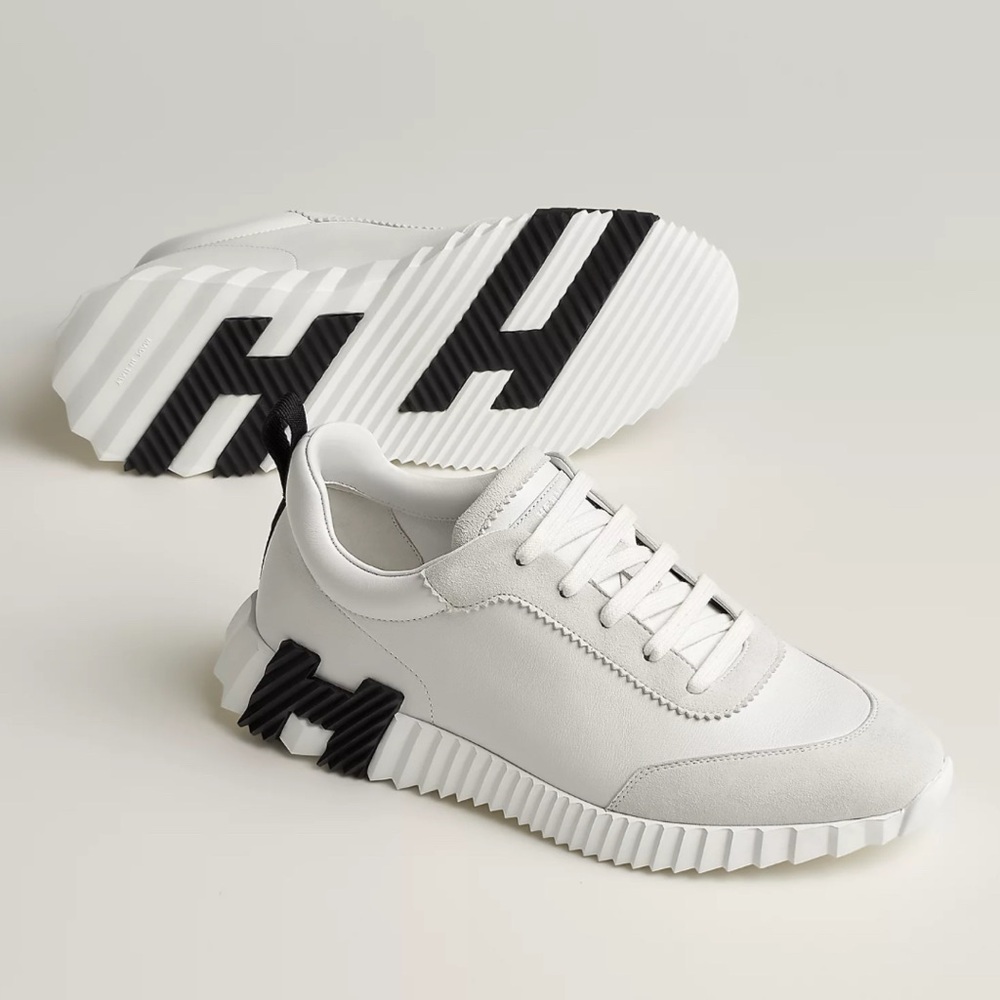 Hermes Bouncing Sneakers with Black Accent